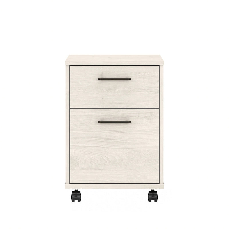 2 Drawer Mobile File Cabinet with Lock Wheels for Home Office