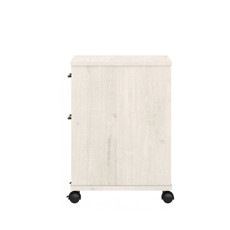 2 Drawer Mobile File Cabinet with Lock Wheels for Home Office