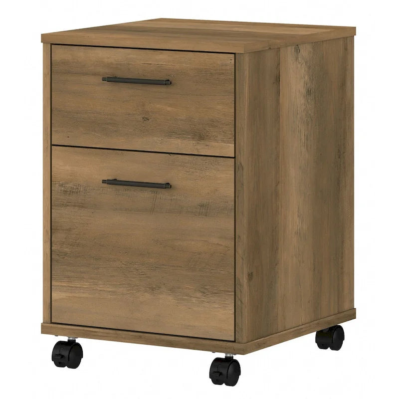 2 Drawer Mobile File Cabinet with Lock Wheels for Home Office
