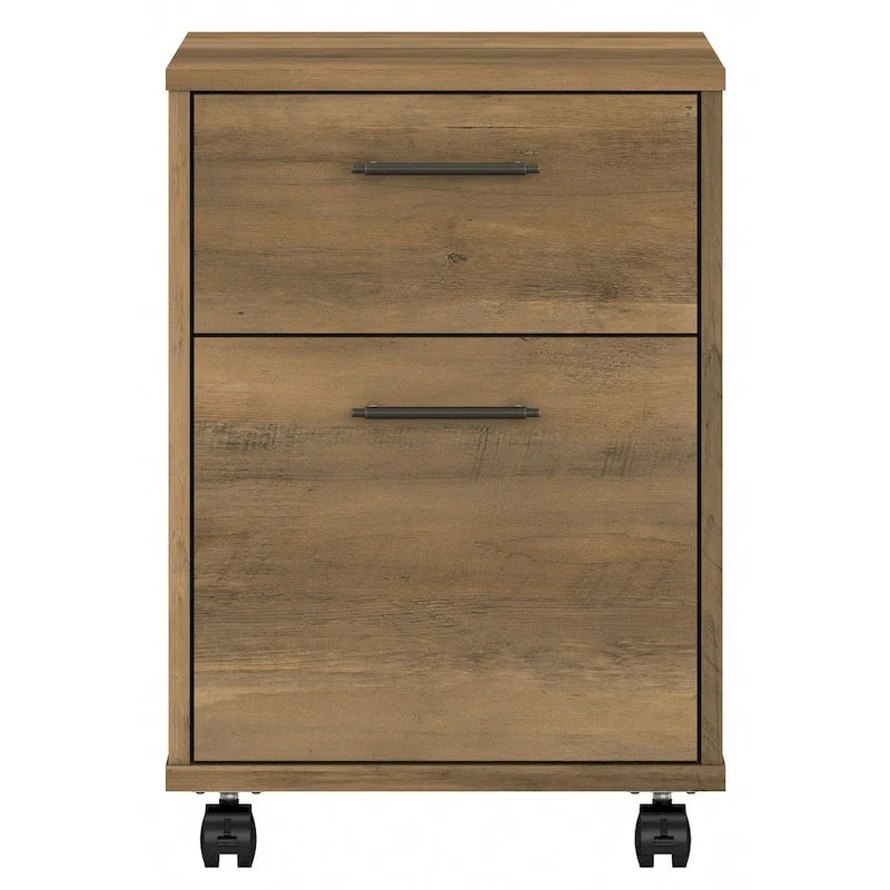 2 Drawer Mobile File Cabinet with Lock Wheels for Home Office