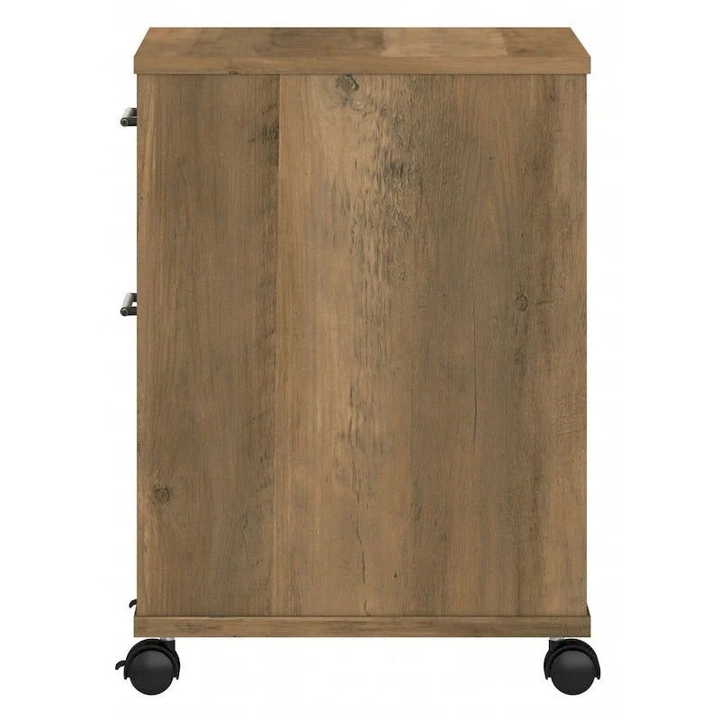 2 Drawer Mobile File Cabinet with Lock Wheels for Home Office