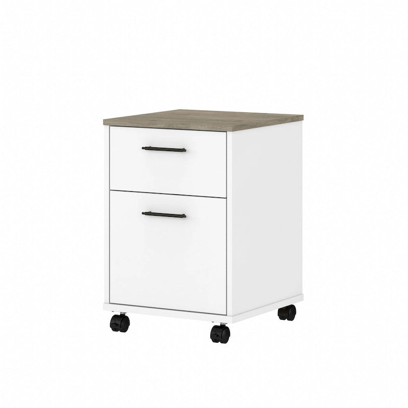 2 Drawer Mobile File Cabinet with Lock Wheels for Home Office
