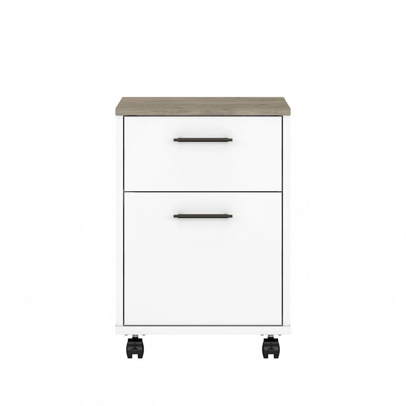 2 Drawer Mobile File Cabinet with Lock Wheels for Home Office