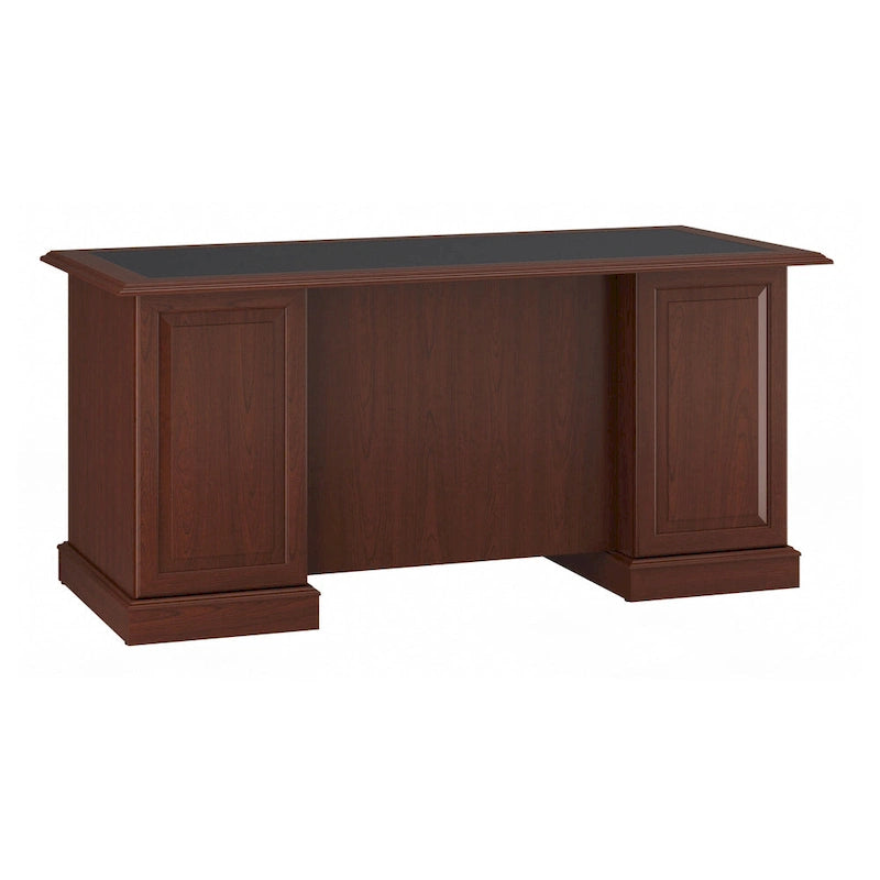 66W Executive Desk with Drawers Storage Traditional Style Home Office