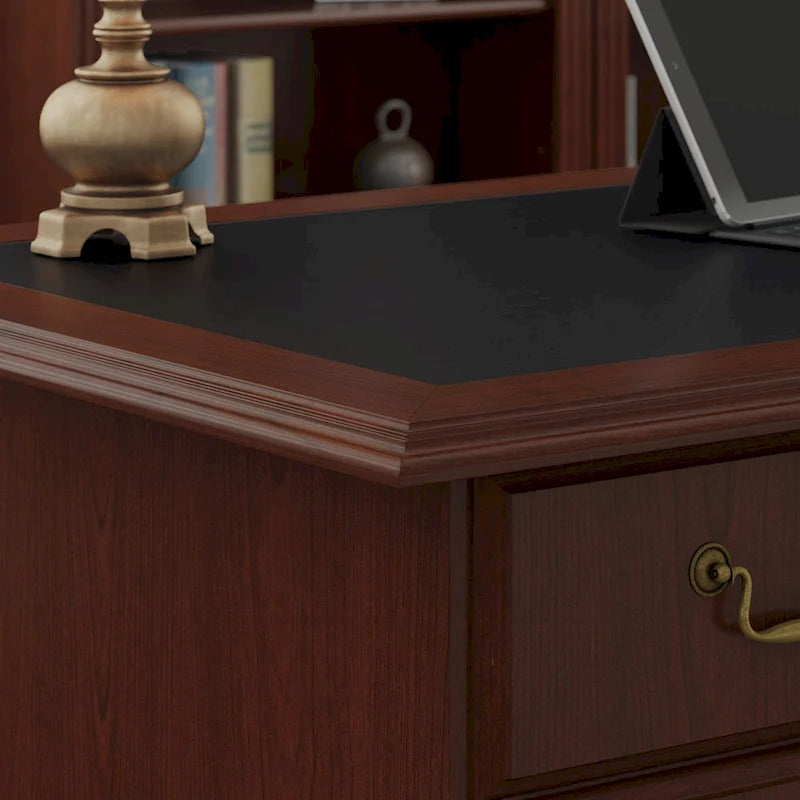 66W Executive Desk with Drawers Storage Traditional Style Home Office