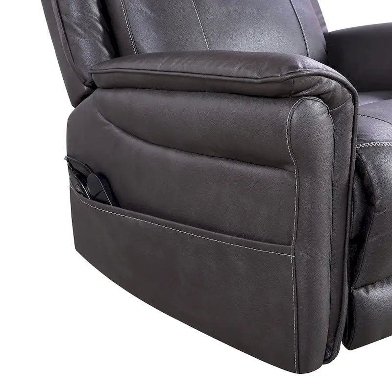 Weicher elektrischer Dreh-Schaukelsessel mit Heizfunktion, Massagefunktion und gepolsterten Armlehnen