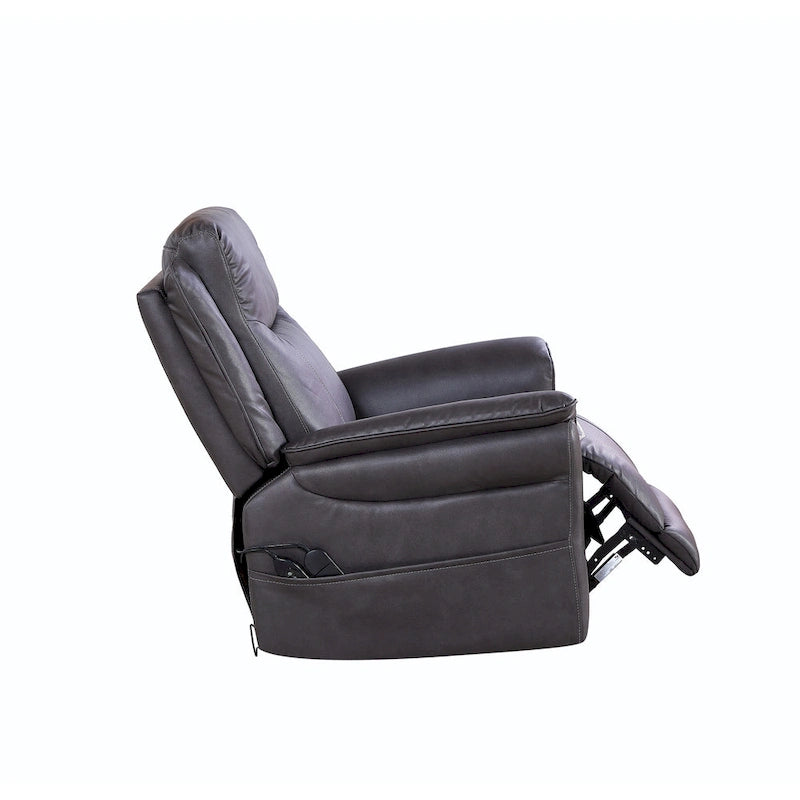 Weicher elektrischer Dreh-Schaukelsessel mit Heizfunktion, Massagefunktion und gepolsterten Armlehnen