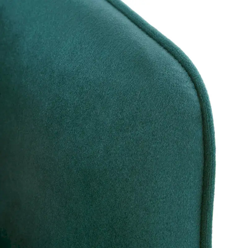 Gold Finish Velvet Accent Chair with Hairpin Legs and Foam Cushion