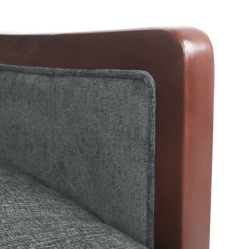 Sillón reclinable acolchado con costuras en canales, respaldo abatible, estilo moderno de mediados de siglo, silla decorativa de tela
