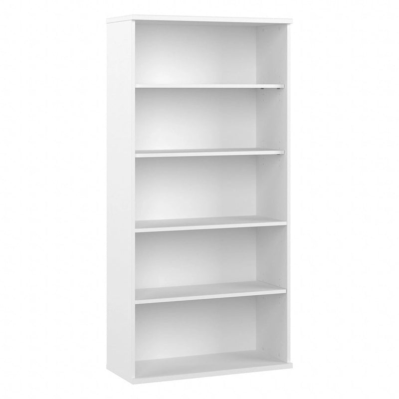 Libreria alta a 5 ripiani con ripiani regolabili per casa e ufficio