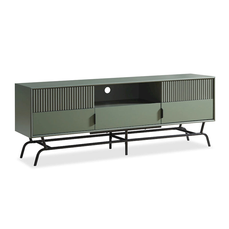 Modern 60-Inch 3-Drawer Media Cabinet TV Stand with Cable Management