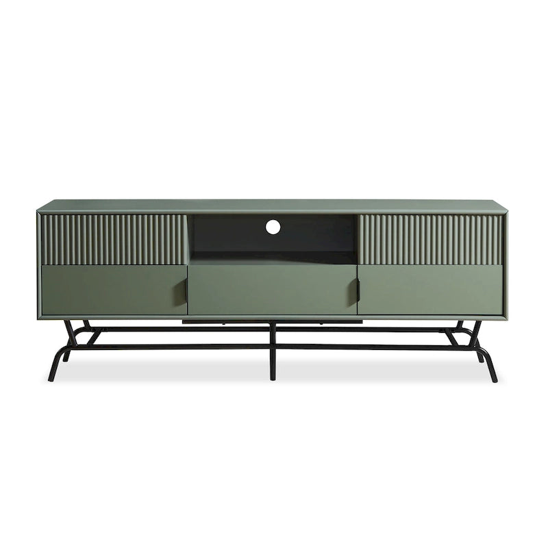 Modern 60-Inch 3-Drawer Media Cabinet TV Stand with Cable Management