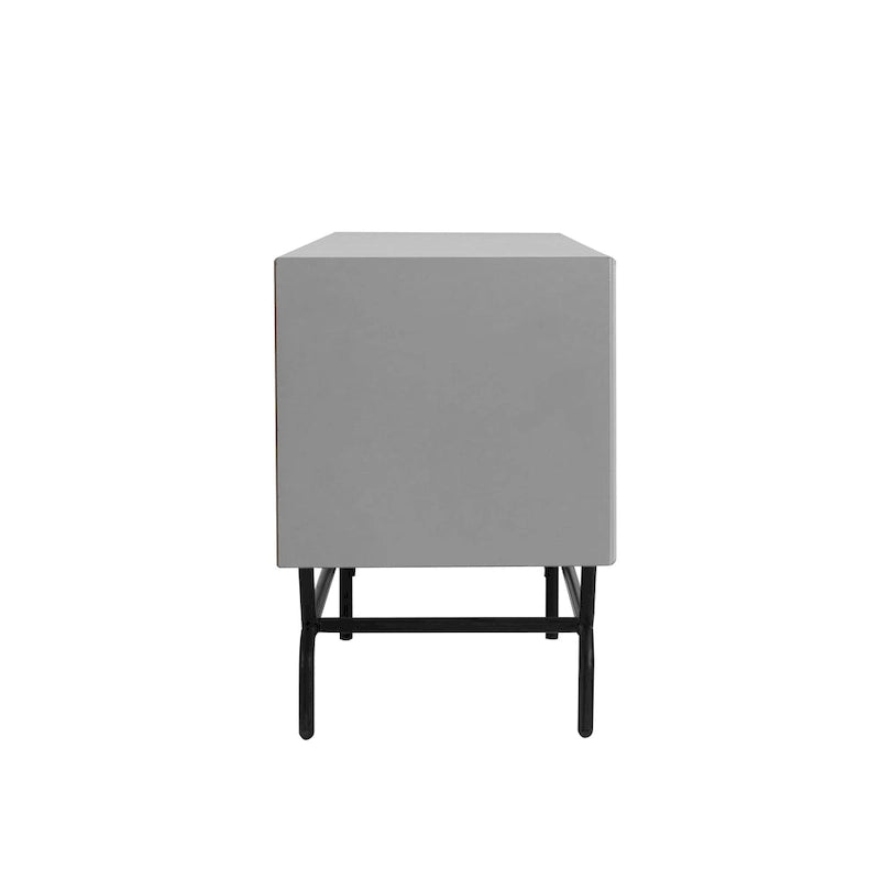 Modern 60-Inch 3-Drawer Media Cabinet TV Stand with Cable Management
