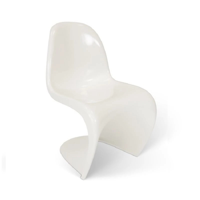Shiny Finish Dining Chair Set of 4 Ergonomic Polypropylene Seat