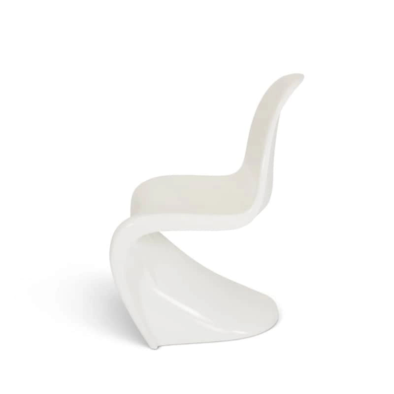 Shiny Finish Dining Chair Set of 4 Ergonomic Polypropylene Seat
