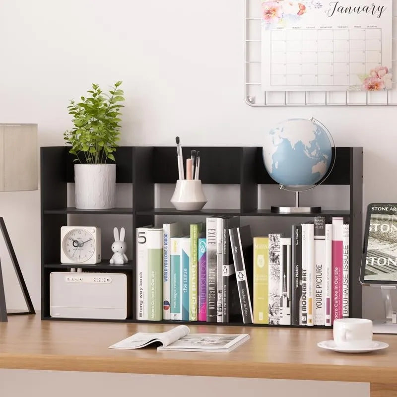 Multi-Unit Desk Organizer Storage Rack Book Shelf for Office Home and Bathroom