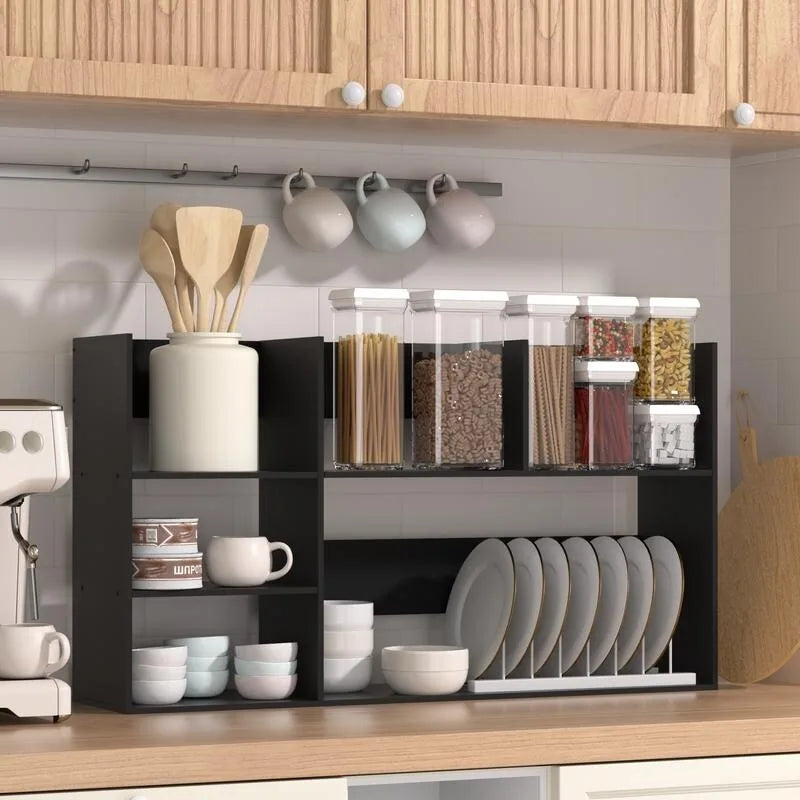 Multi-Unit Desk Organizer Storage Rack Book Shelf for Office Home and Bathroom