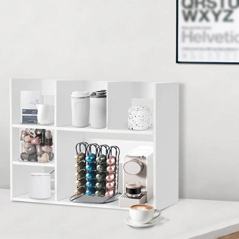 Multi-Unit Desk Organizer Storage Rack Book Shelf for Office Home and Bathroom