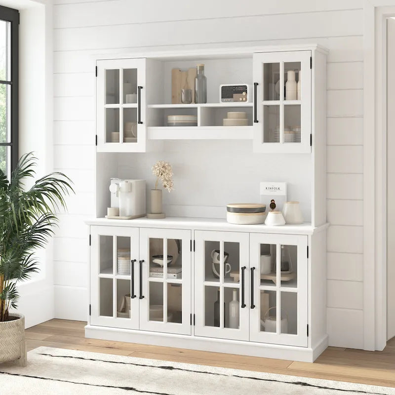 Westbrook 60W Sideboard Buffet Cabinet with Hutch by Bush Furniture