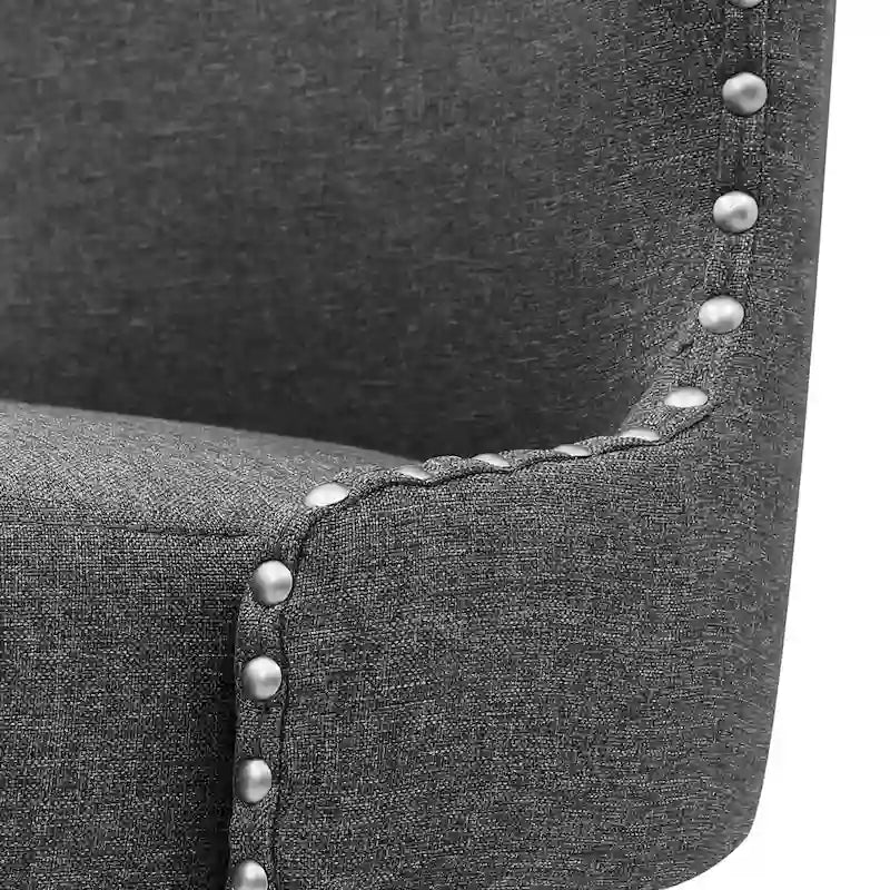 26 in. Faux Leather Upholstered Swivel Bar Stools Counter Height Set of 4