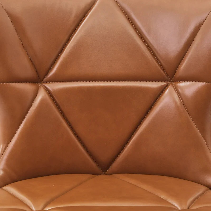 26 in. Faux Leather Upholstered Swivel Bar Stools Counter Height Set of 4