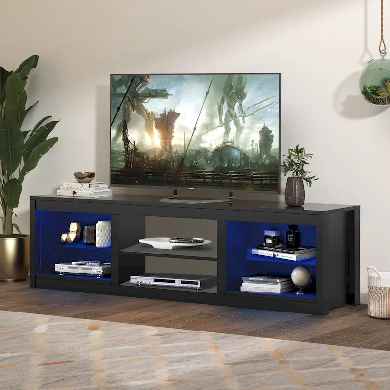 66-Inch Modern LED TV Stand Console Table for TVs up to 75 Inches