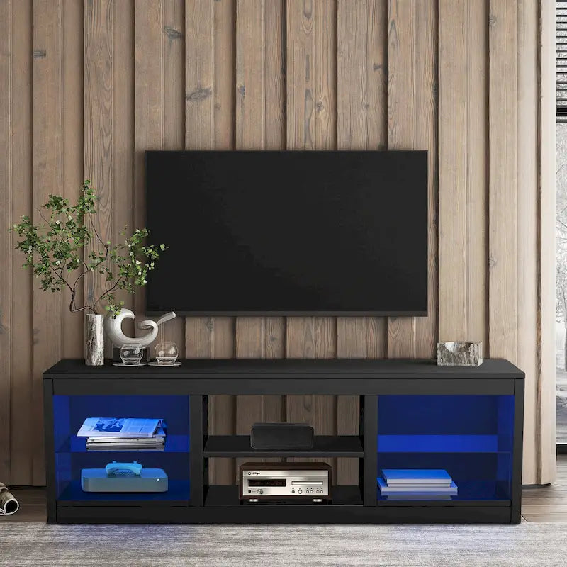 66-Inch Modern LED TV Stand Console Table for TVs up to 75 Inches