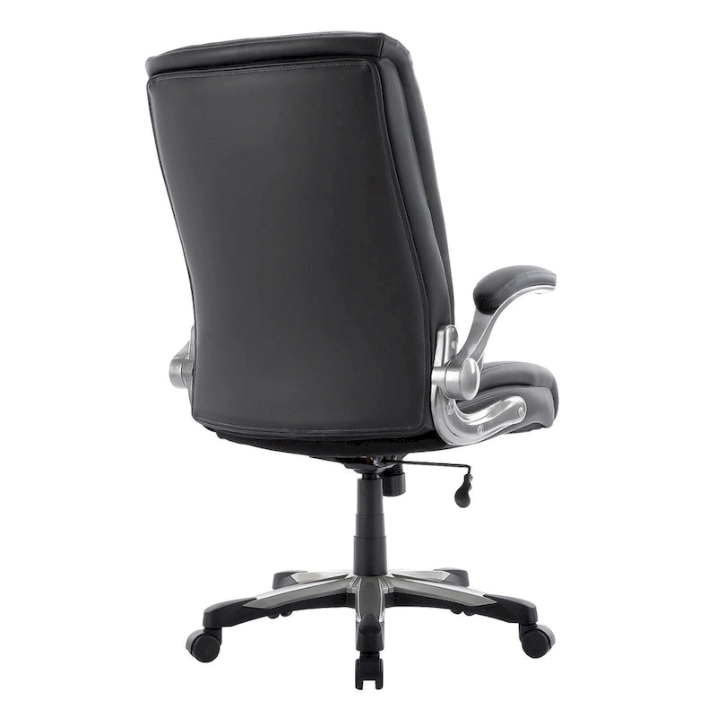High Back Executive Office Chair Flip-Up Arms Wide Thick Seat Heavy Duty 400LBS